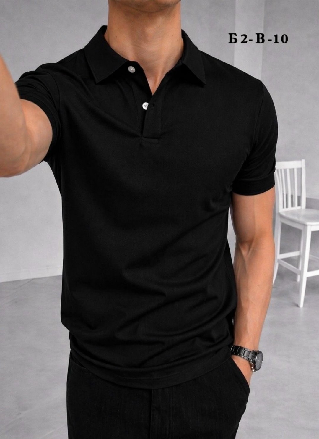 мужская футболка поло,мужская мода,футболка мужская,мужская футболка-поло черная