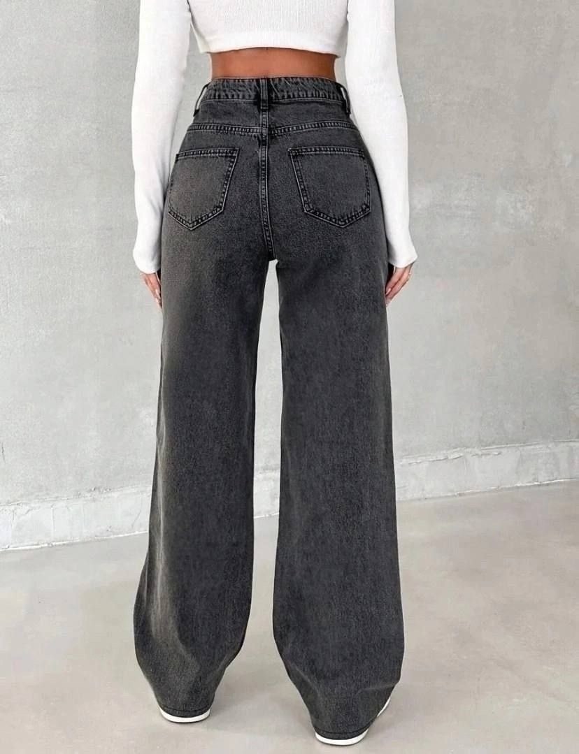 джинсы клеш широкие с высокий посадкой,джинсы-палаццо,женские широкие джинсы,джинсы,джинсы клеш широкие с высокий посадкой арт. 11302382