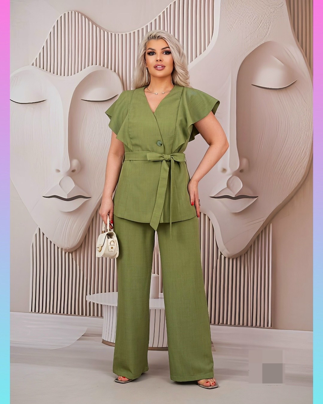 брючный костюм,брючный костюм голубой,голубой брючный костюм женский,летний брючный костюм женский,костюм женский летний брючный из легкой ткани