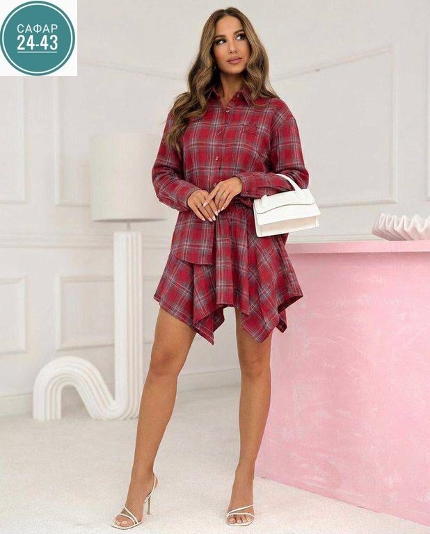 платье рубашка в клетку,платье рубашка в клетку красное,теплое платье рубашка в клетку,женское платье в клетку,костюм в клетку