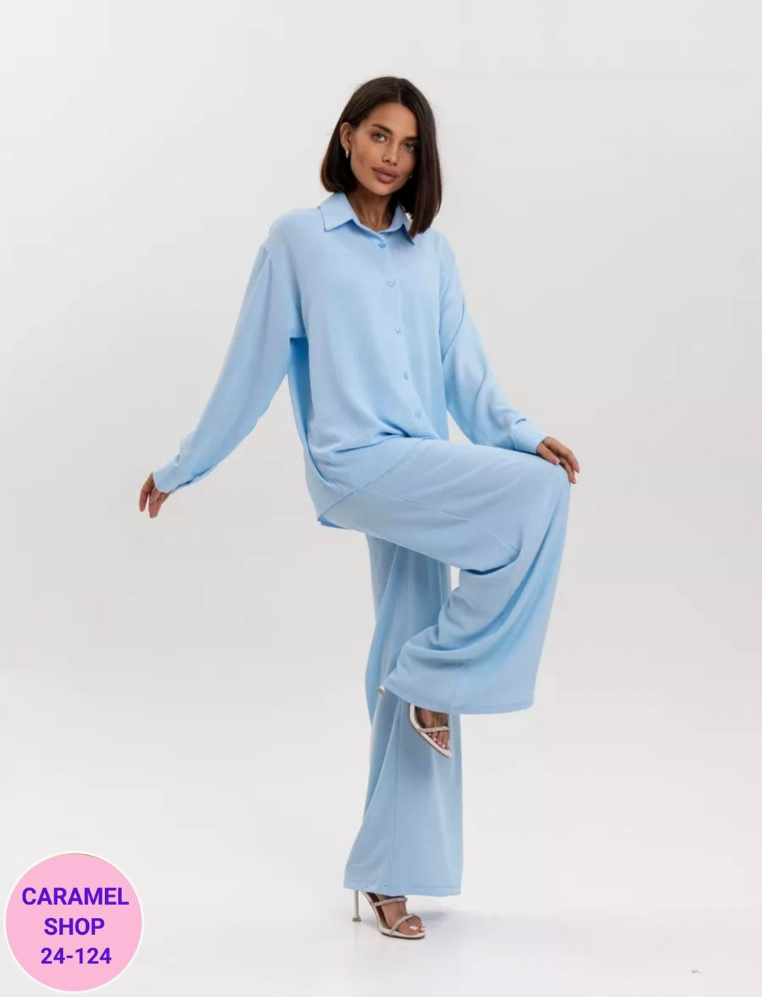 костюм с брюками,костюм голубой,женские костюмы,женский летний брючный костюм,костюм классический