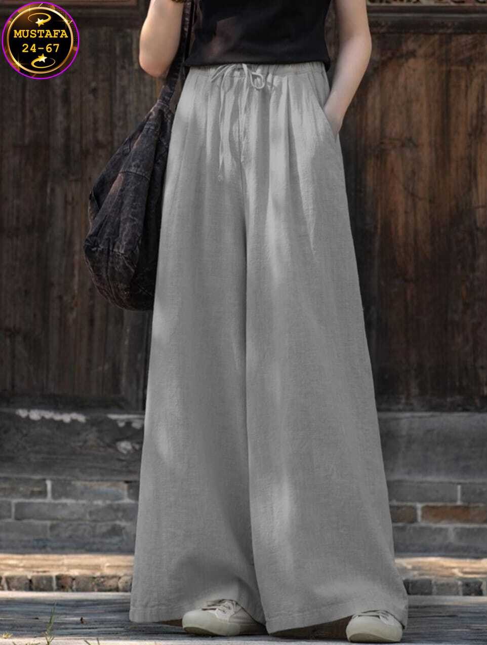 женские широкие брюки,широкие брюки из хлопка,широкие брюки,широкие хлопковые брюки,брюки женские с широкими штанинами