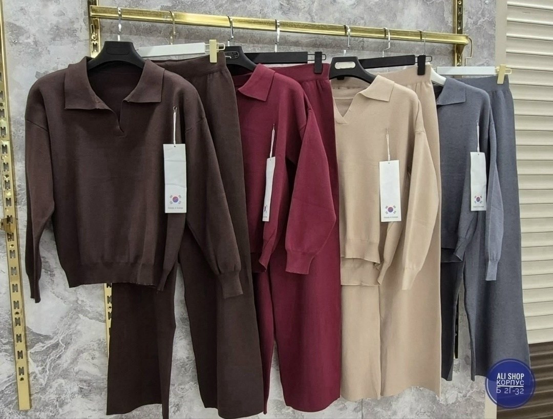 костюм трикотажный,вязаные костюмы,костюм с брюками палаццо,спортивные костюмы