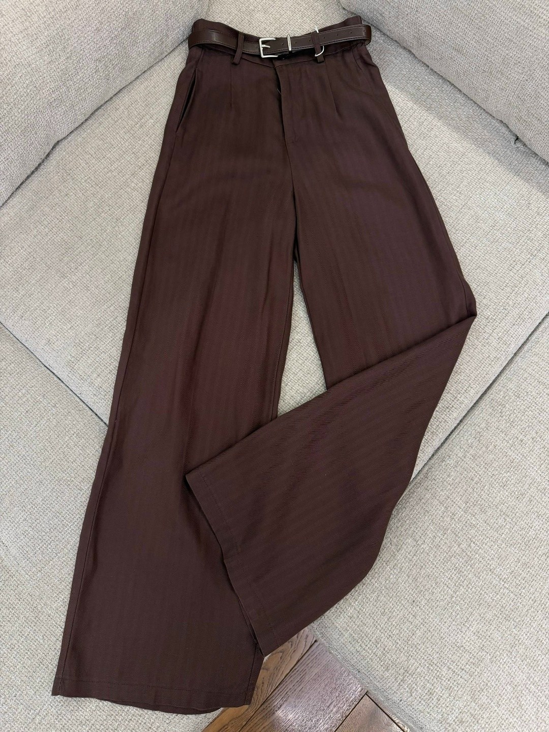 брюки палаццо широкие с высокой талией maemo,брюки палаццо,бежевые брюки,брюки широкие,модные брюки