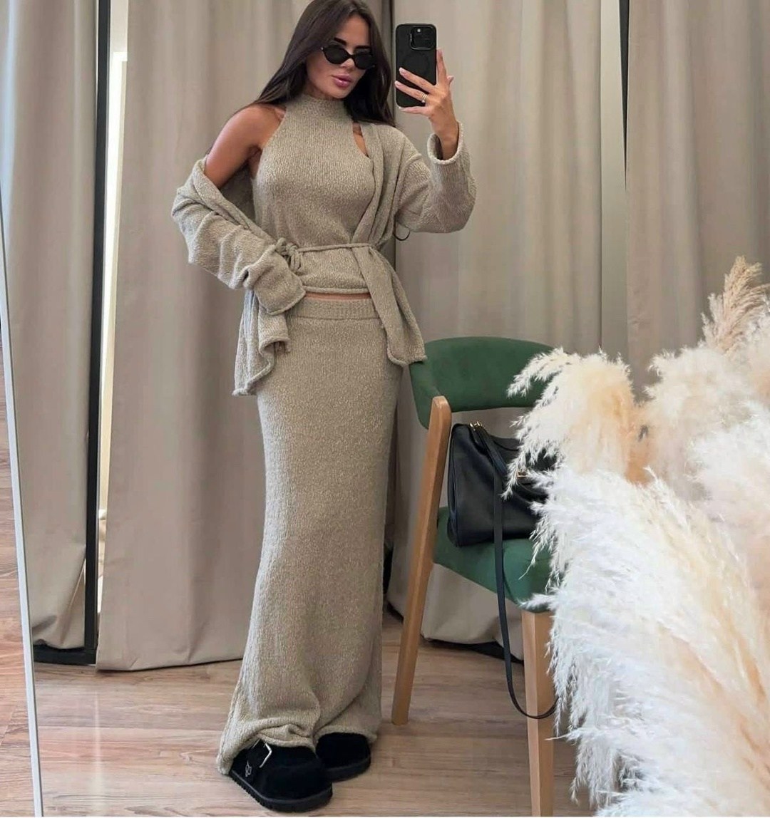 стильные костюмы,костюм с юбкой макси,костюм с юбкой,костюм трикотажный с длинной юбкой desire store,женский костюм