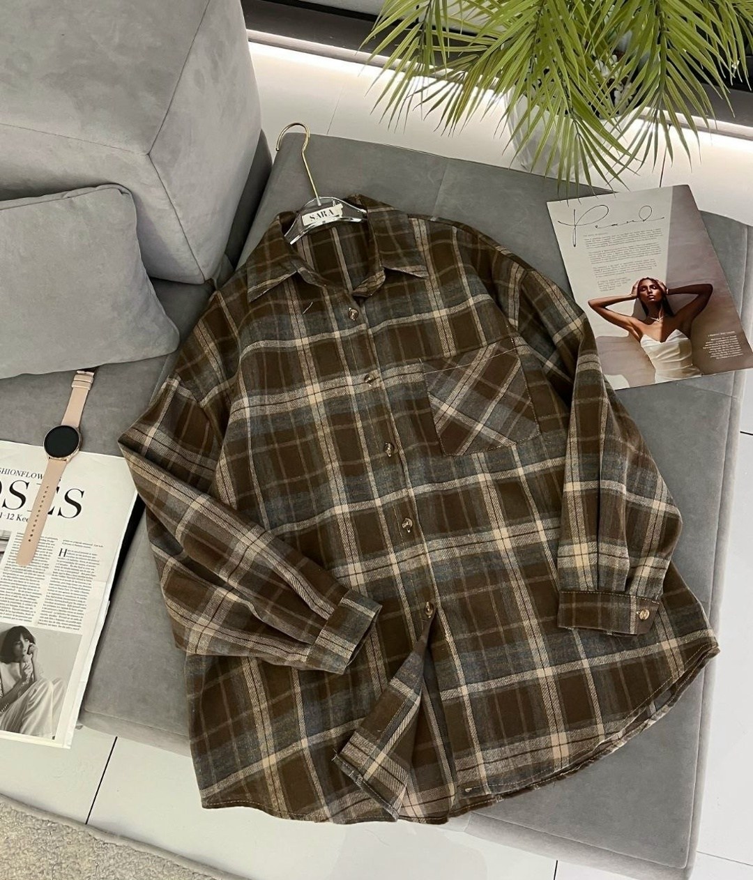 рубашка женская в клетку оверсайз,рубашка женская в клетку,рубашка в клетку оверсайз утепленная ns dream,рубашка оверсайз клетка,женская рубашка клетчатая