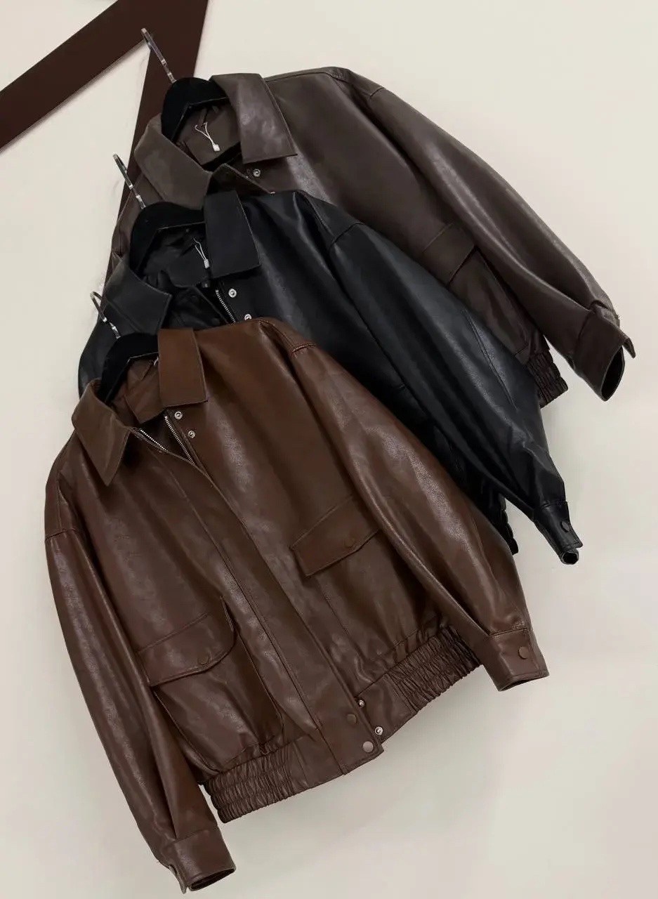 кожаная куртка,куртка-бомбер мужская из искусственной кожи,dimc мужская кожаная куртка черный,кожаная куртка бомбер,женская куртка из искусственной кожи