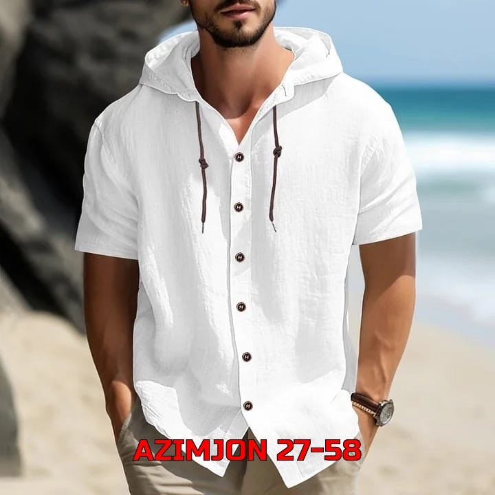 рубашка с капюшоном,летние рубашки,мужская льняная рубашка,мужская повседневная рубашка,повседневная рубашка