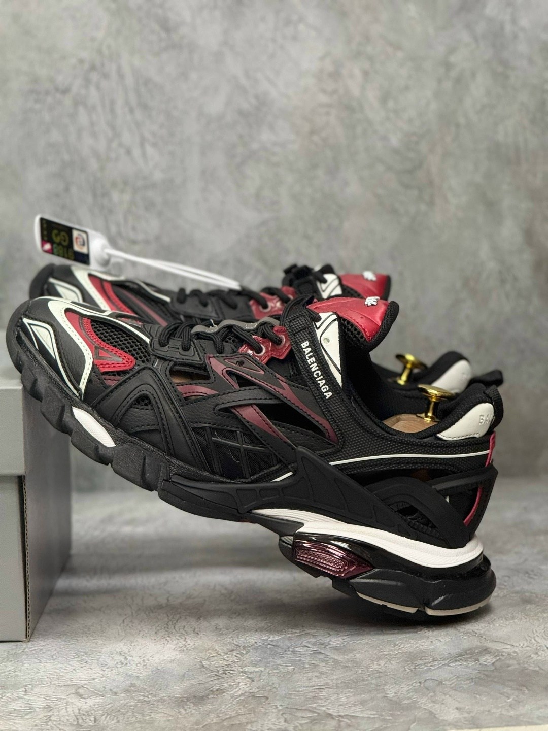кроссовки balenciaga track 2.0 "black/red/white",кроссовки balenciaga track 2,кроссовки balenciaga,balenciaga track 2 black red,кроссовки balenciaga track trainer black red черный
