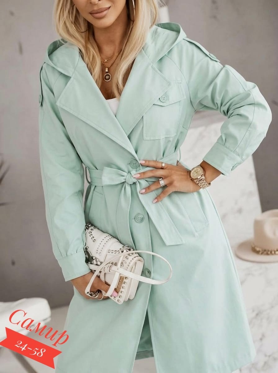 женский плащ,плащ женский тренч,плащ тренч,плащ женский с капюшоном,плащ демисезонный