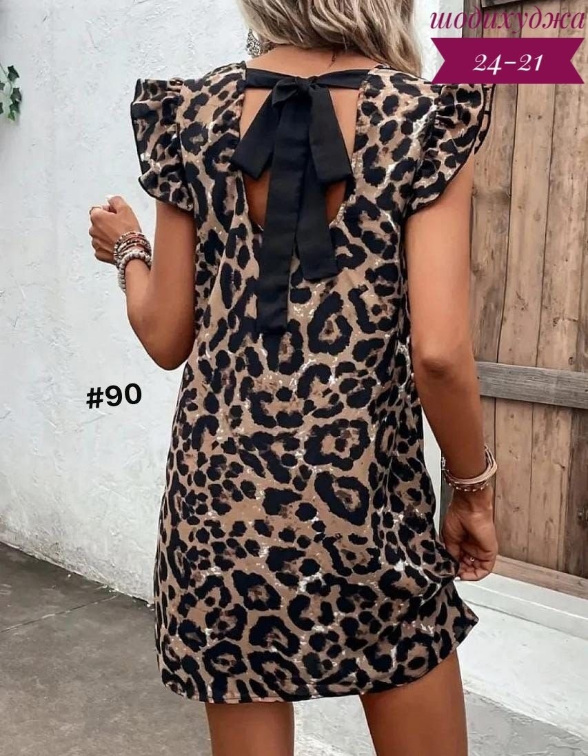 платье с леопардовым принтом,мини-платье с леопардовым принтом коричневый,повседневные платья,платье туника,леопардовое платье