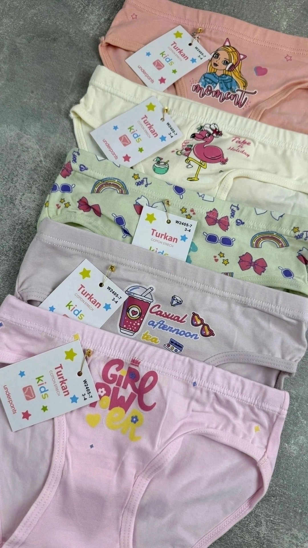 комплект трусов слипы baykar для девочек 3 шт,детские трусы для девочек,трусы для девочки,трусы для девочки donella,трусы для девочки baykar