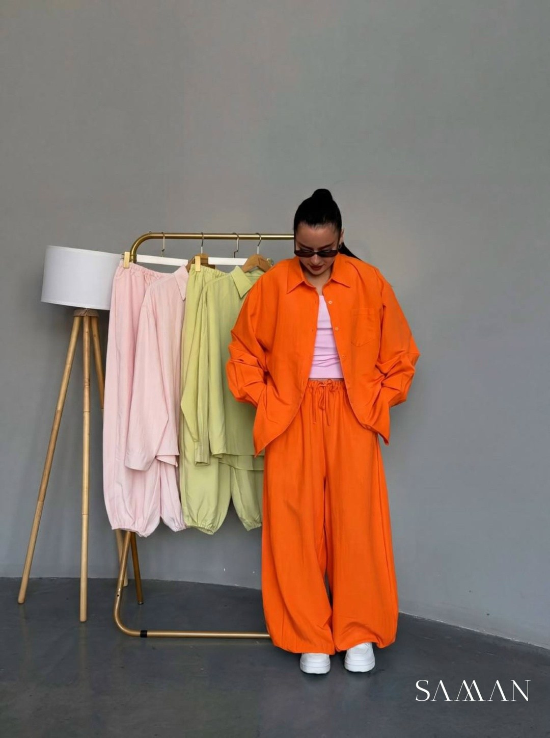 брючный костюм,костюм с брюками,идеальный костюм изо льна: рубашка + брюки, lemon - l-xl,костюм повседневный,летний женский костюм