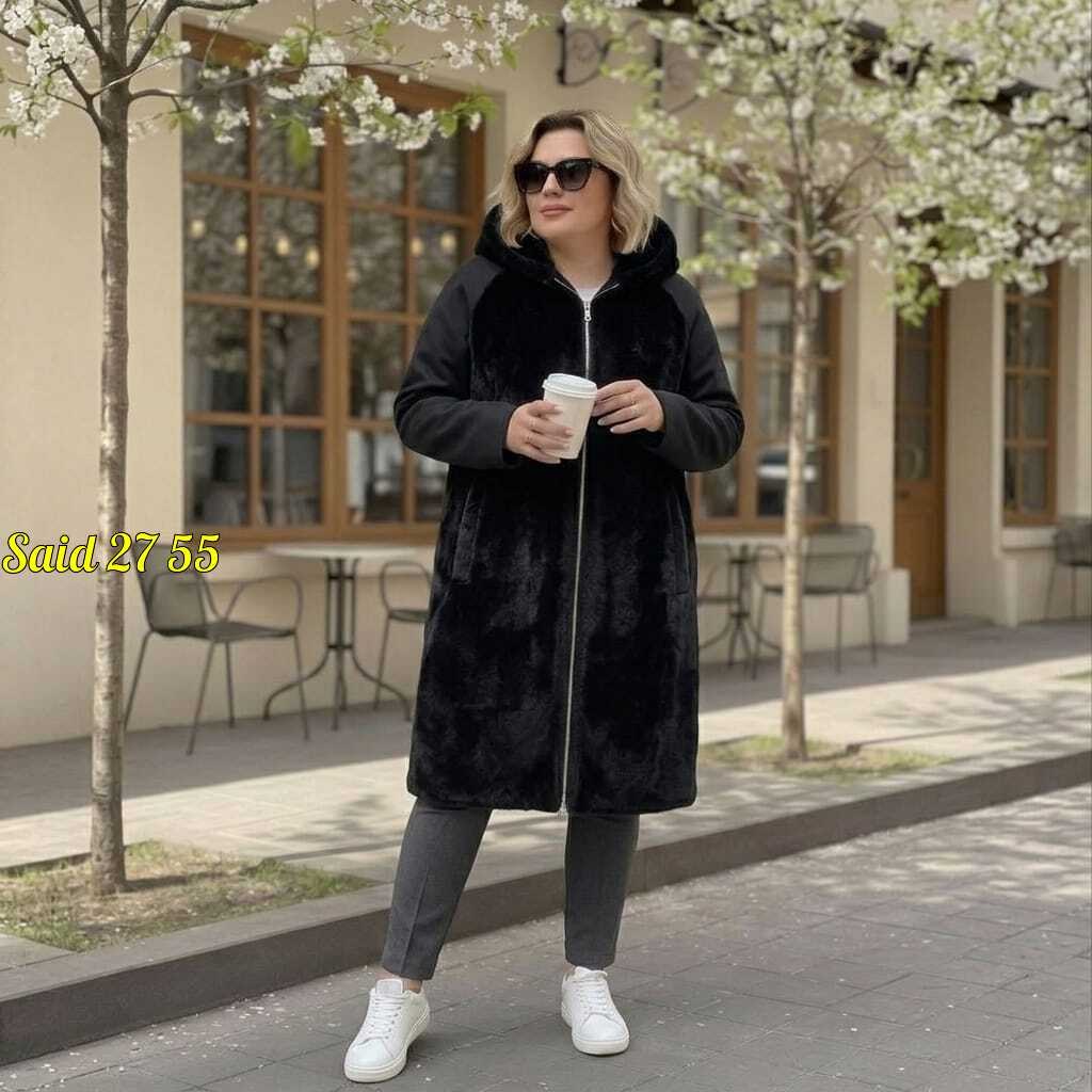 пальто комбинированное,стильное пальто,пальто меховое,женская дубленка,пальто женские
