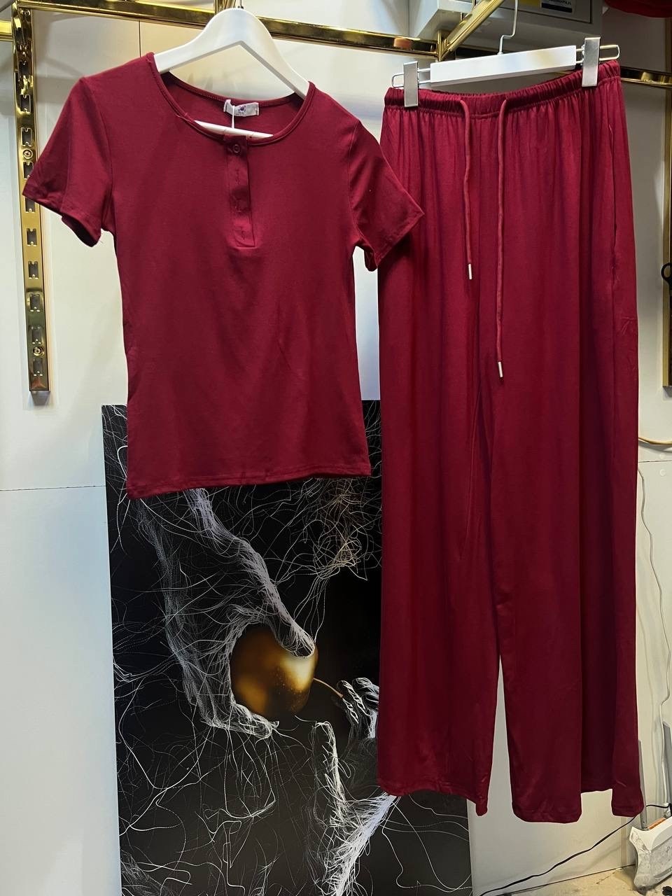 брючный костюм,брюки комплект,широкие брюки,брючный комплект,брюки с широкими штанинами