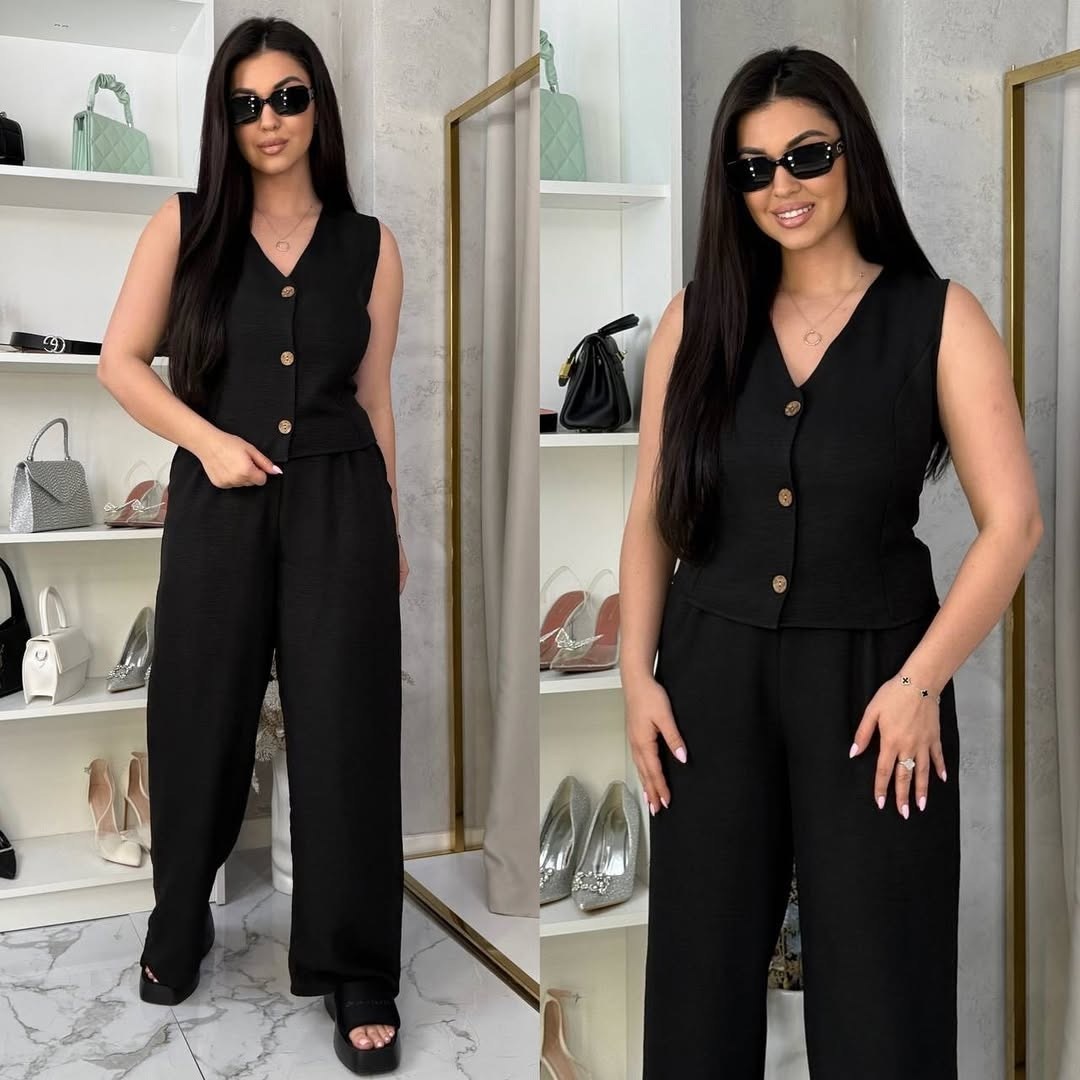 костюм женский брючный,брючный костюм,костюм брюки палаццо и жилет,костюм женский льняной,костюм брючный льняной