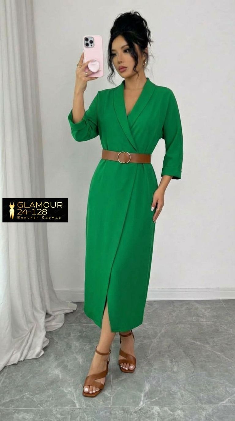 нарядное платье,платье женской,платье,приталенное платье,синее платье с запахом