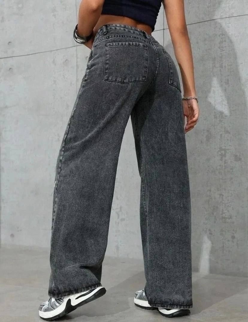 джинсы клеш широкие с высокий посадкой,джинсы-палаццо,женские широкие джинсы,джинсы,джинсы клеш широкие с высокий посадкой арт. 11302382