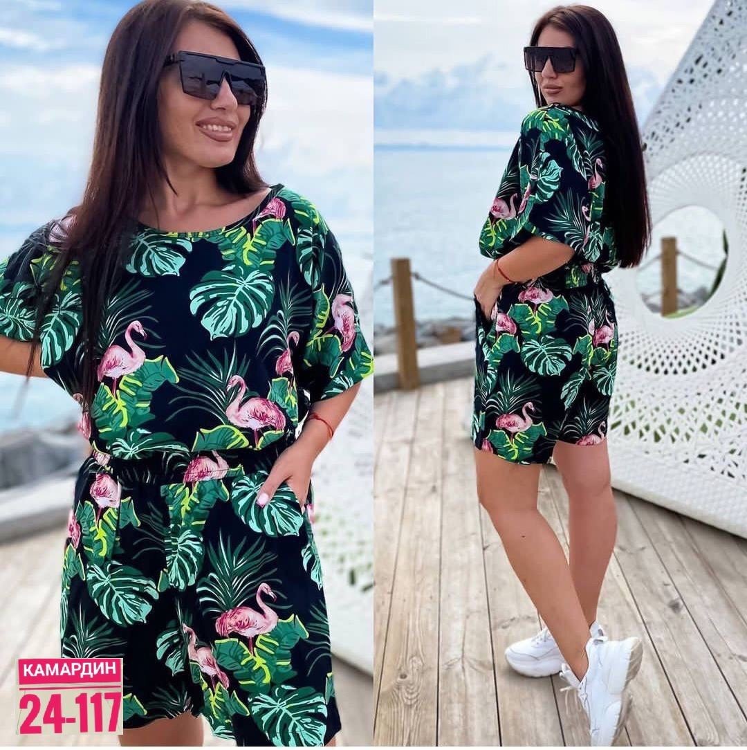 женский костюм летний,летние костюмы,женские комбинезоны,женские костюмы,комбинезон с принтом