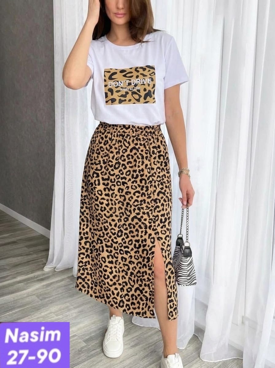 юбка,юбка женская,юбка миди,юбка стильная,леопардовая юбка