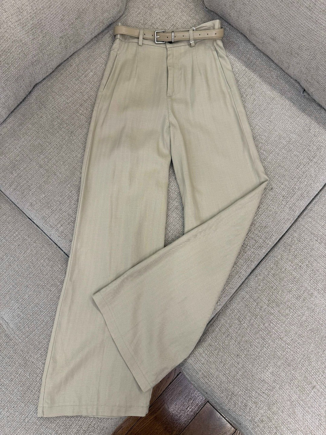 брюки палаццо широкие с высокой талией maemo,брюки палаццо,бежевые брюки,брюки широкие,модные брюки