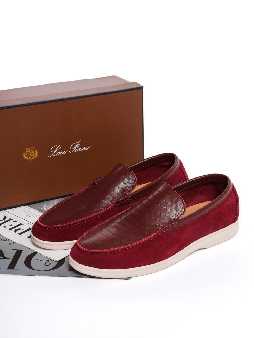 замшевые бордовые лоферы loro piana open walk,лоро пиана лоферы,loro piana  женская лоферы,,лоферы loro piana