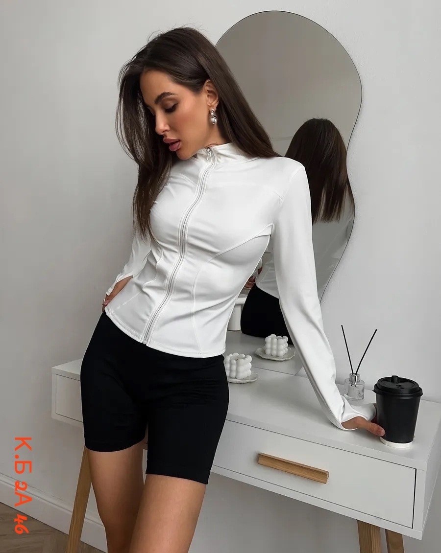 рашгард спортивный на молнии,рашгард спортивный на молнии для фитнеса,спортивная кофта на молнии обтягивающая,женская кофта,спортивная кофта на молнии обтягивающая schiaffo