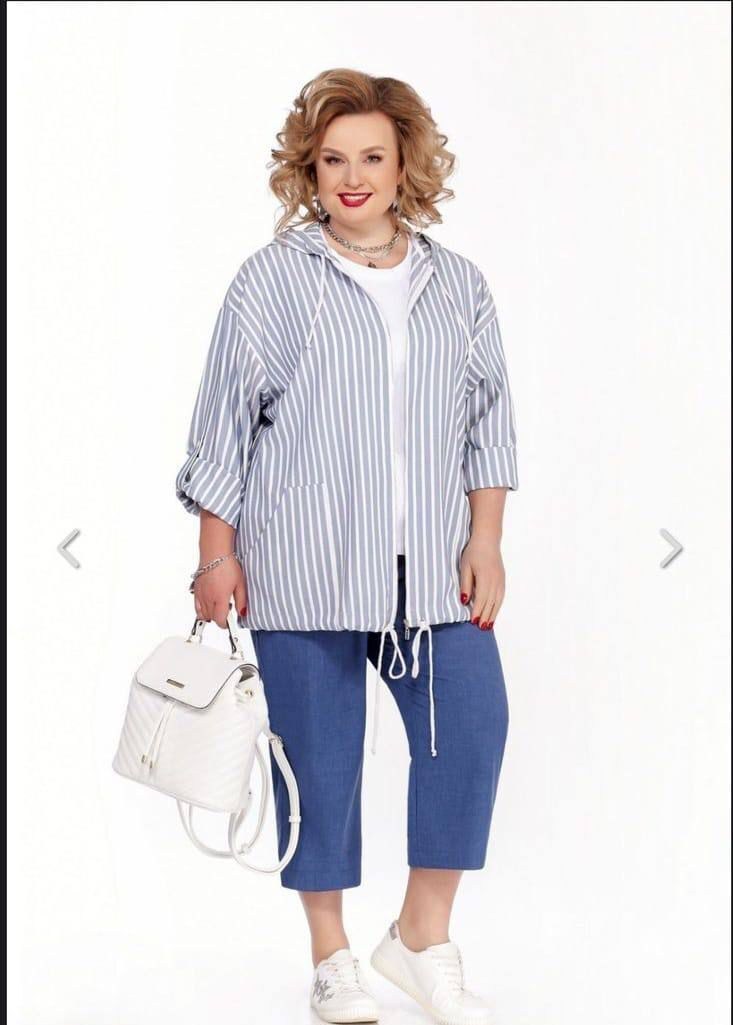 летние брючные костюмы для полных женщин,одежда для полных,костюм для полных,летняя ,комплект претти