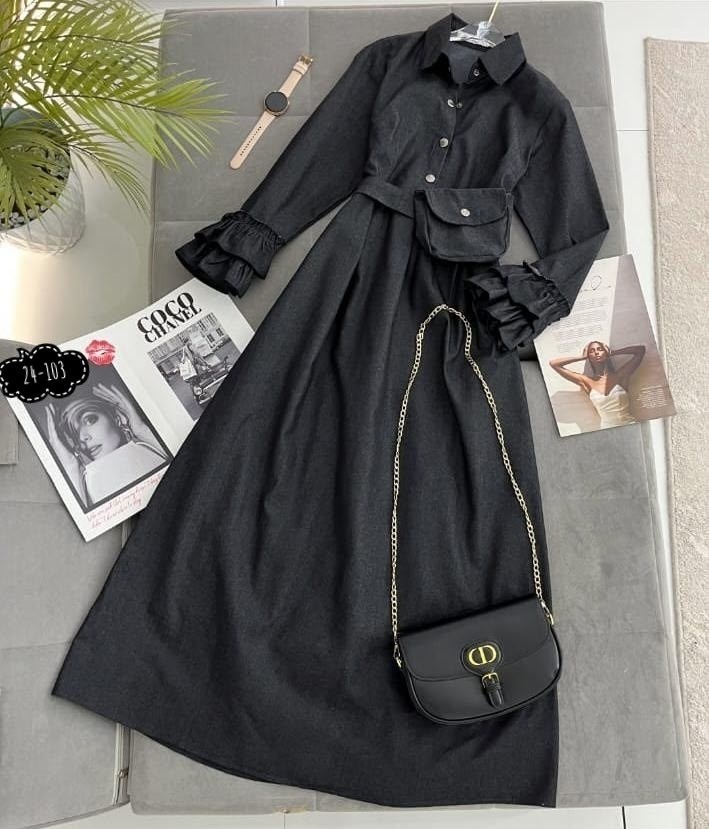 джинсовое платье,платье,платье из джинсы,мусульманская одежда,