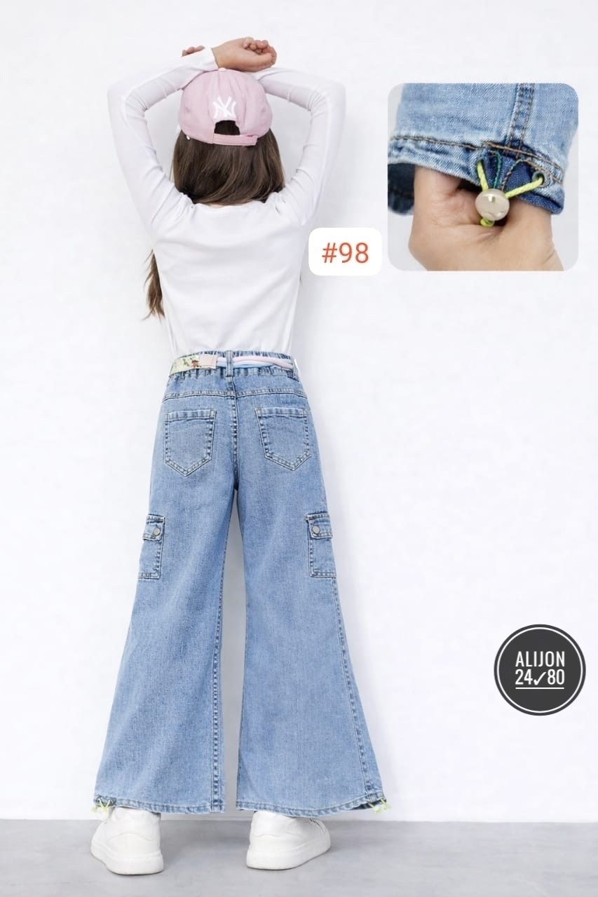 джинсы палаццо для девочек,джинсы для девочки,джинсы широкие,blue girls & teens girl wide leg elastic waist pocket jeans,джинсы палаццо