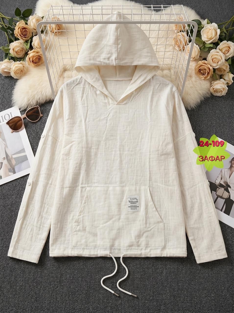 блузка с капюшоном,туника льняная,туника женская,блуза женская,женская блузка