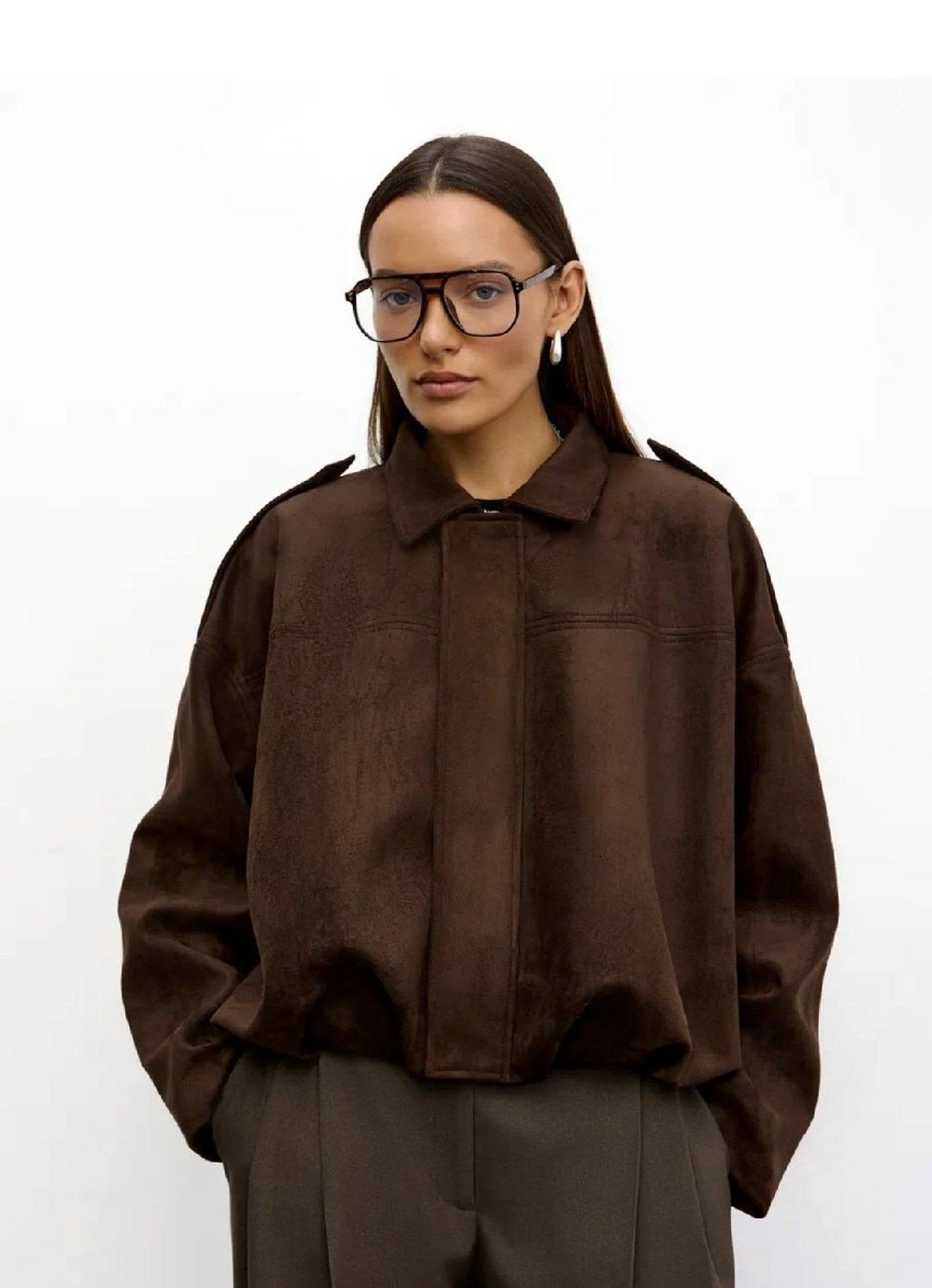 куртка бомбер,бомбер кожаный оверсайз ayonx,куртка оверсайз,коричневая куртка,бомбер куртка оверсайз