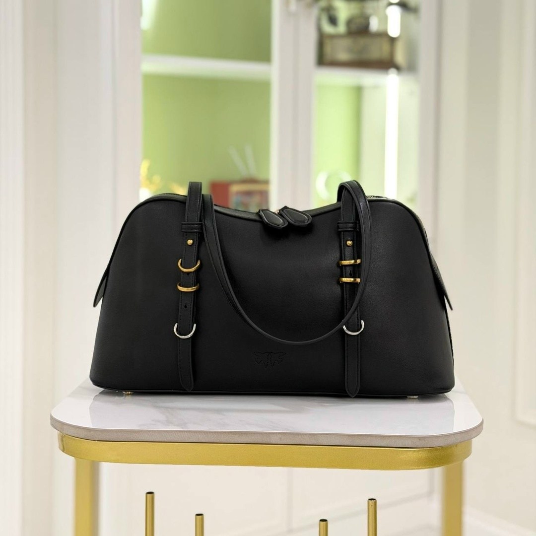 сумка pinko женская,сумки pinko,сумка,сумка тоут pinko,черная кожаная сумка