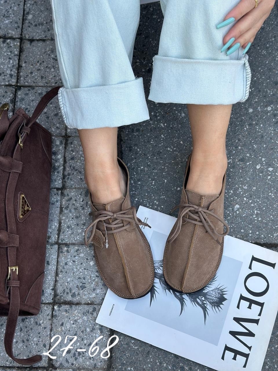 ,женская ,женские туфли замшевые, повседневные,лоферы замшевые на шнуровке