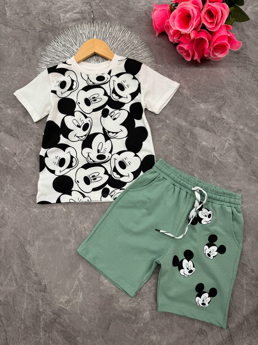 костюм с микки зара,костюм двойка микки,летний костюм для мальчика,костюм трикотажный микки и друзья,костюм микки