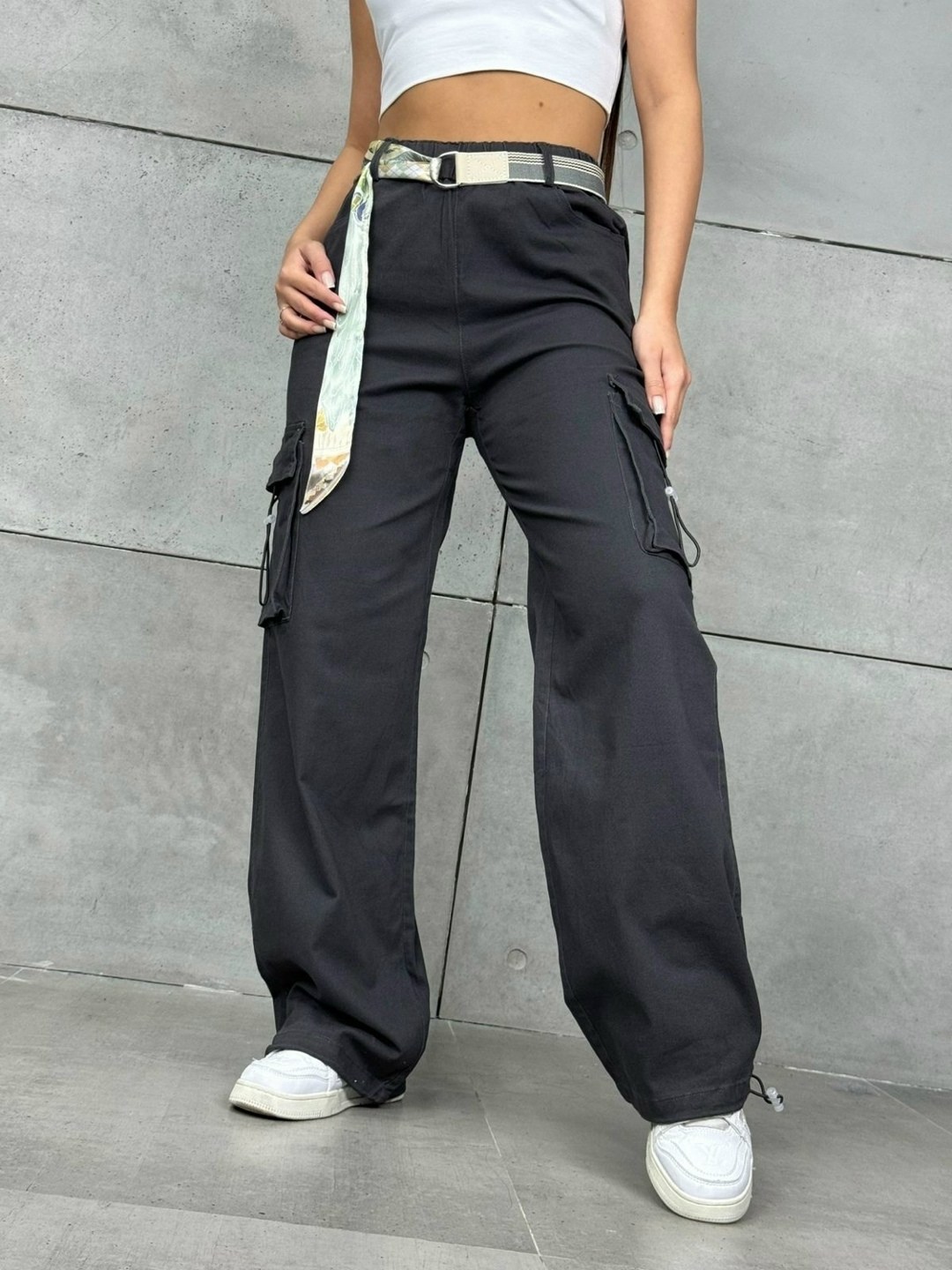 модные брюки-карго с высокой талией и карманами,брюки карго,брюки-карго женские,брюки карго широкие,штаны карго женские широкие