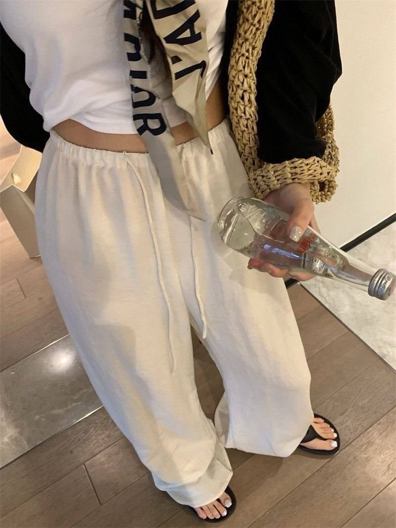 льняные брюки,белые повседневные широкие брюки,льняные широкие брюки,брюки женские льняные,хлопковые брюки