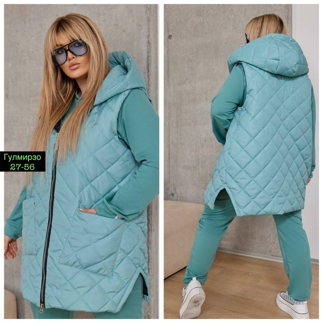костюм женский тройка,демисезонная жилетка,жилетка на синтепоне,костюм женский тройка арт: 339374,жилет на синтепоне