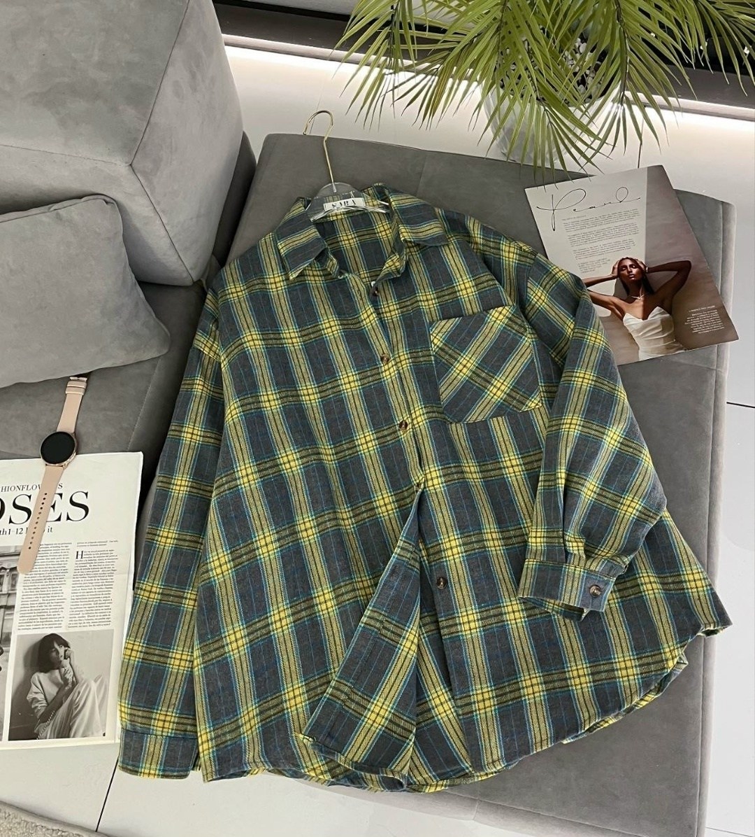 рубашка женская в клетку оверсайз,рубашка женская в клетку,рубашка в клетку оверсайз утепленная ns dream,рубашка оверсайз клетка,женская рубашка клетчатая