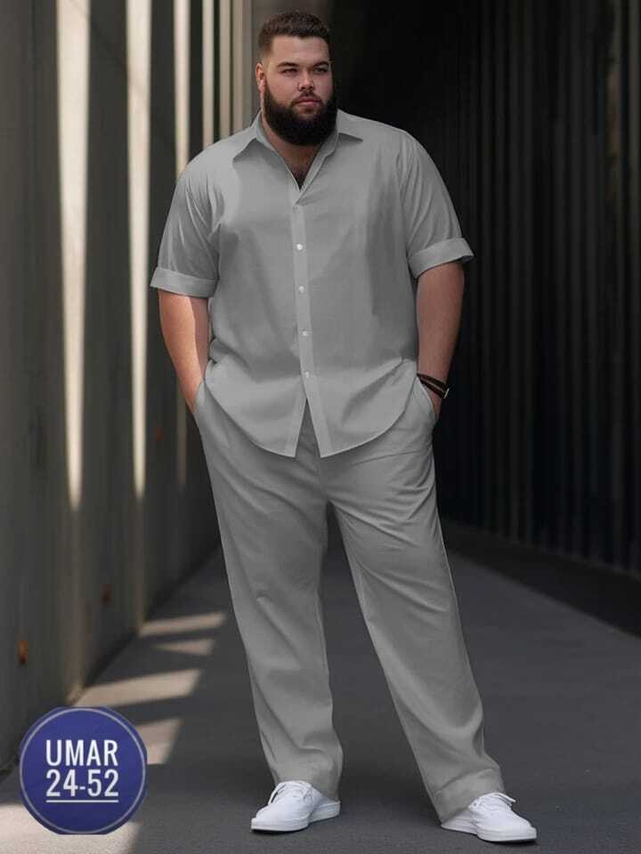 костюм мужская одежда больших размеров арт. 11373766,костюм мужской больших размеров,костюм с рубашкой,костюм мужской летний,мужской костюм с рубашкой большого размера