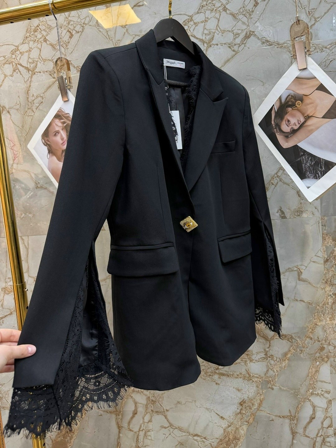 костюм женский,брючный костюм женский,женский дизайнерский костюм элегантный кружевной блейзер и брюки-клеш,костюм классический,элегантный кружевной блейзер и брюки-клеш