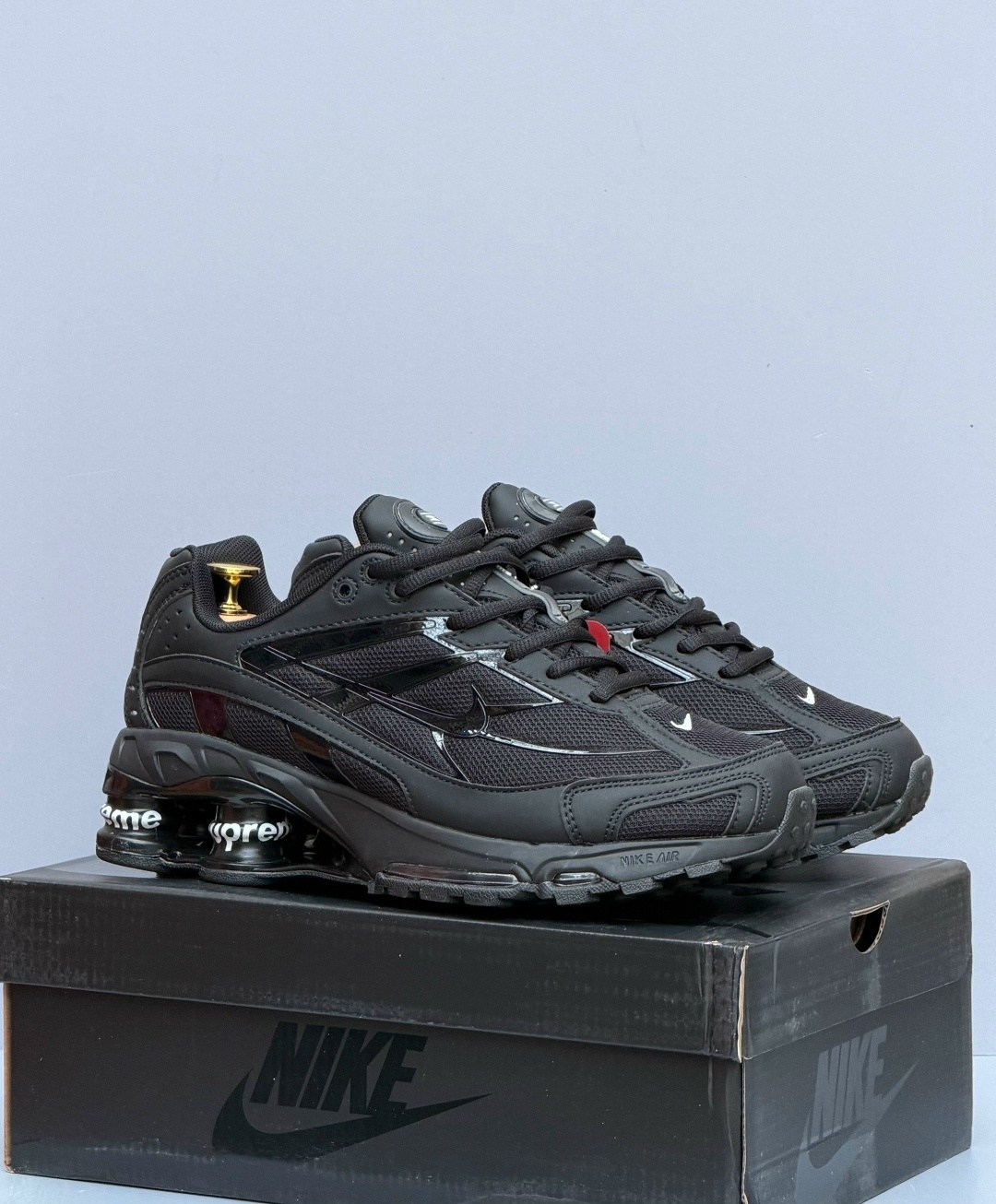 supreme x nike shox ride 2,supreme nike shox ride 2,nike shox ride 2,кроссовки,кроссовки supreme x nike shox ride 2 sp черные