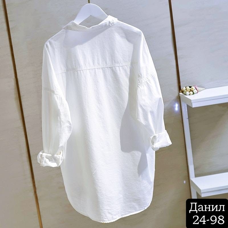 белая женская рубашка,рубашка оверсайз женская,женские повседневные белые рубашки,длинная белая рубашка,рубашка белая