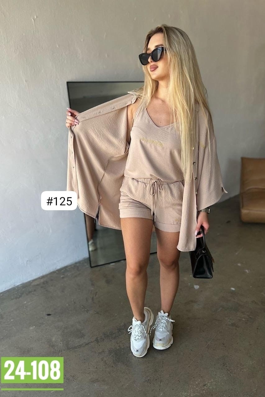 женский костюм с шортами,костюм женский с шортами и рубашкой,костюм женский тройка,костюм с шортами стильный,костюм двойка женский летний