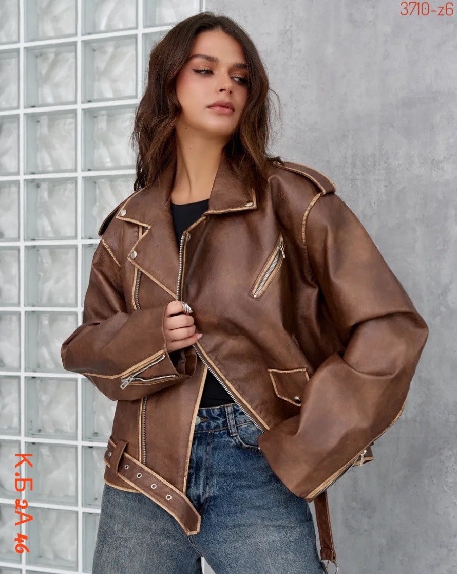 косуха коричневая оверсайз винтажная кожаная куртка aftfbasic,косуха коричневая оверсайз винтажная кожаная куртка aftfbasic 206679483,кожаная куртка косуха коричневая женская,косуха кожаная куртка ове