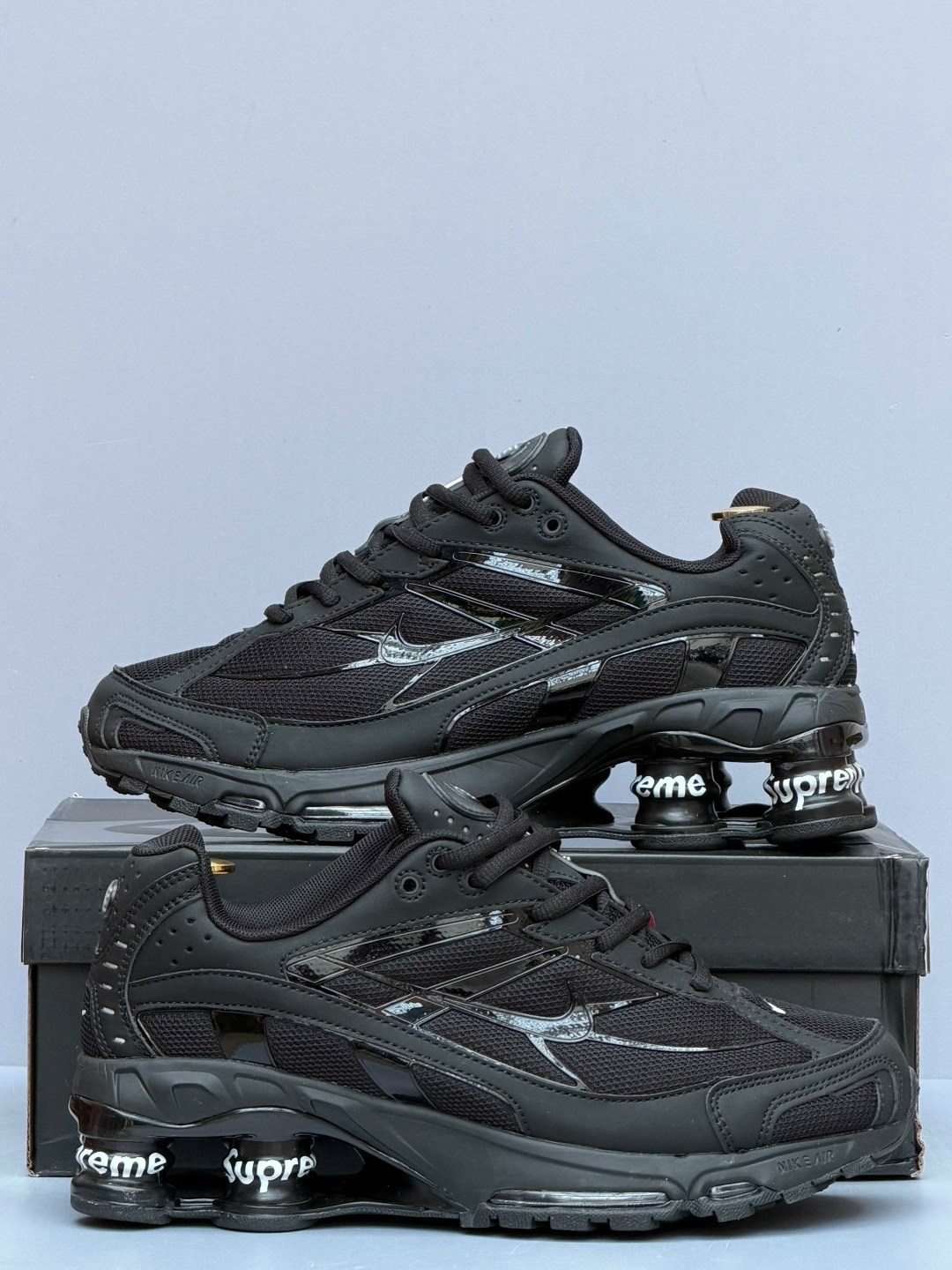 supreme x nike shox ride 2,supreme nike shox ride 2,nike shox ride 2,кроссовки,кроссовки supreme x nike shox ride 2 sp черные