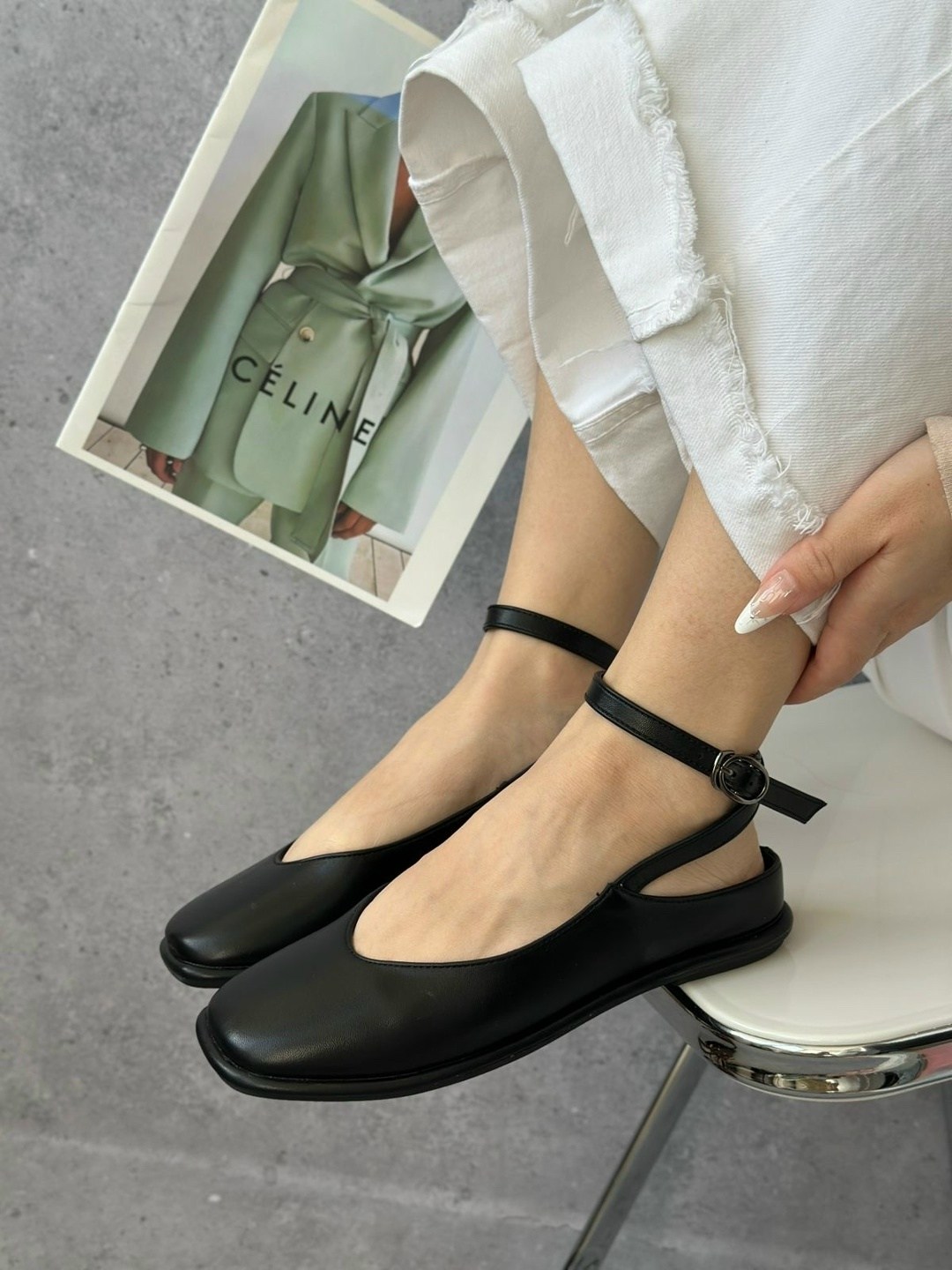 балетки с ремешками,балетки,женские балетки,туфли на плоской подошве,черные балетки