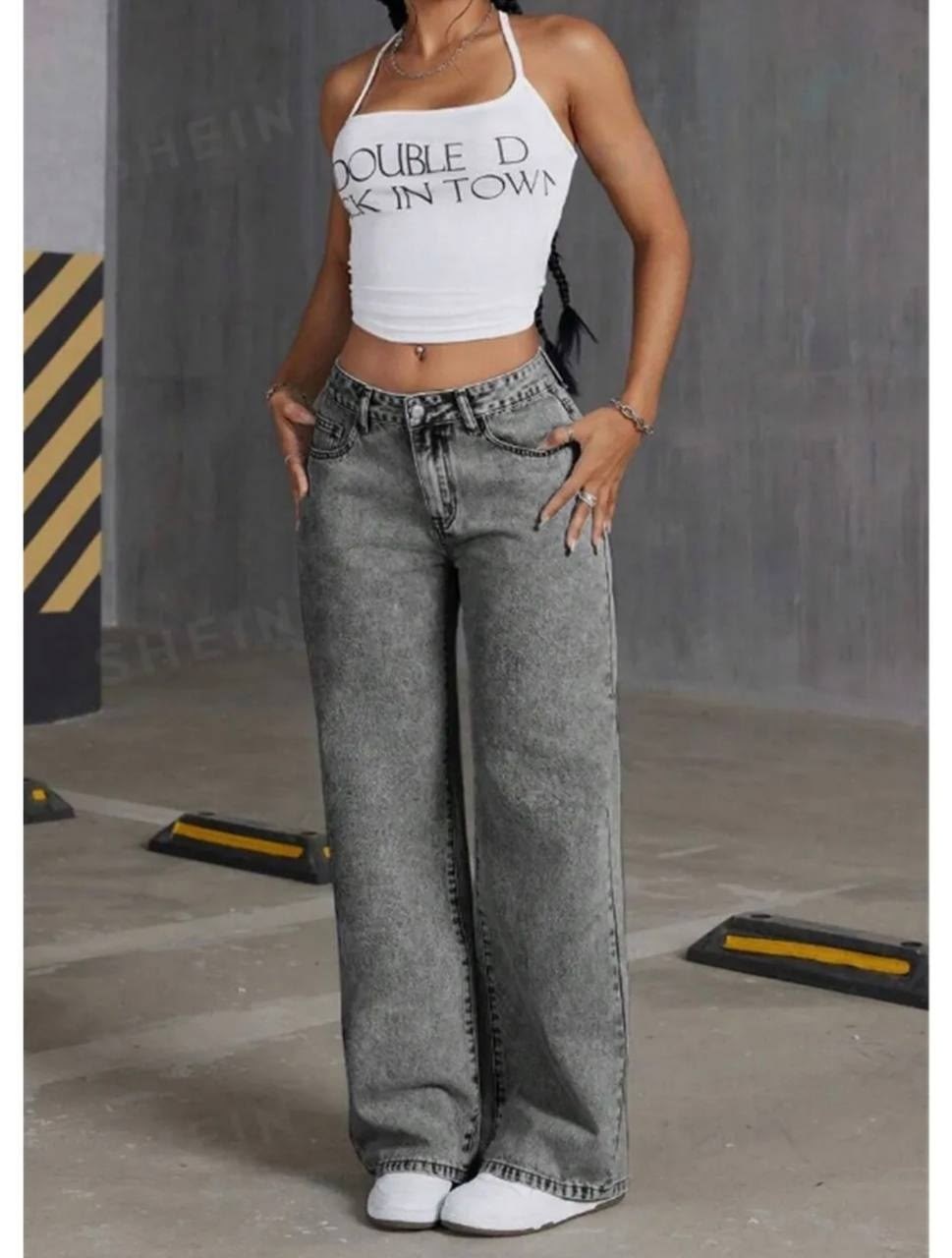 женские широкие джинсы,женские джинсы,широкие джинсы,модные джинсы,свободные прямые джинсы