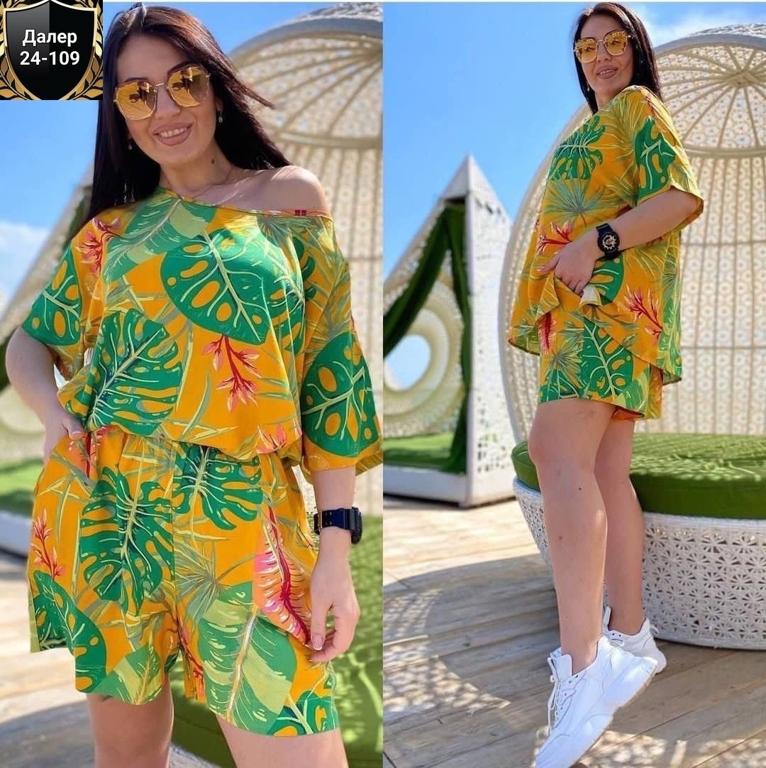 комбинезон с принтом,летние костюмы,женские комбинезоны,женский костюм летний,женский летний комбинезон