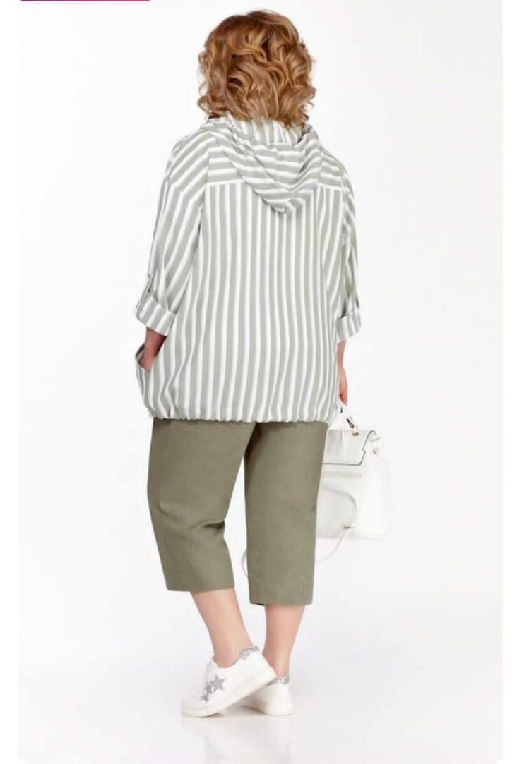 летние брючные костюмы для полных женщин,одежда для полных,костюм для полных,летняя ,комплект претти